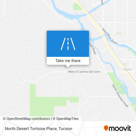 North Desert Tortoise Place map