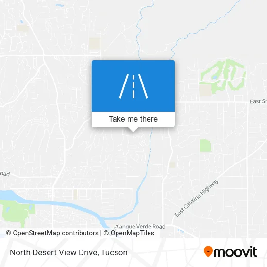North Desert View Drive map