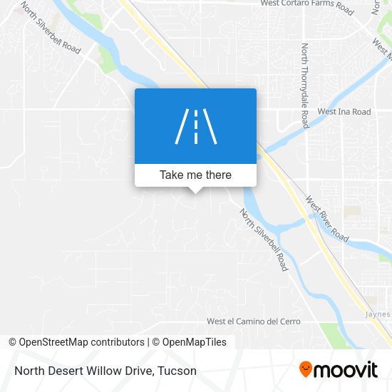 North Desert Willow Drive map