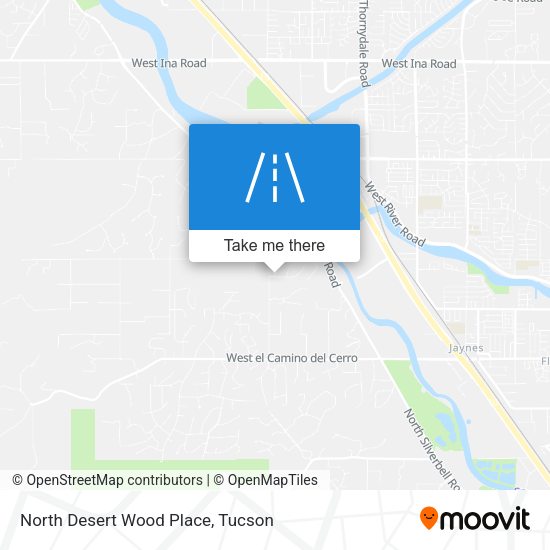 North Desert Wood Place map