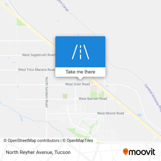 North Reyher Avenue map