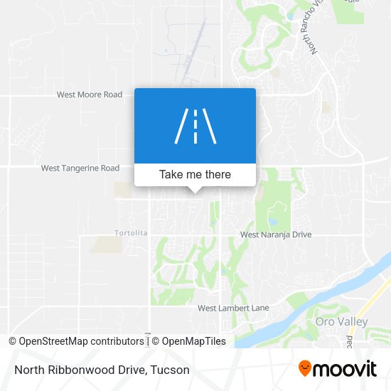 North Ribbonwood Drive map