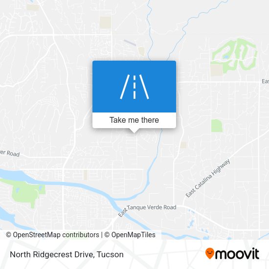 North Ridgecrest Drive map