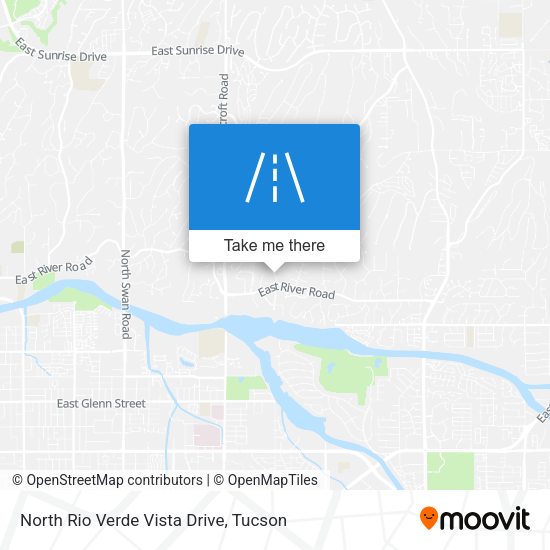 North Rio Verde Vista Drive map