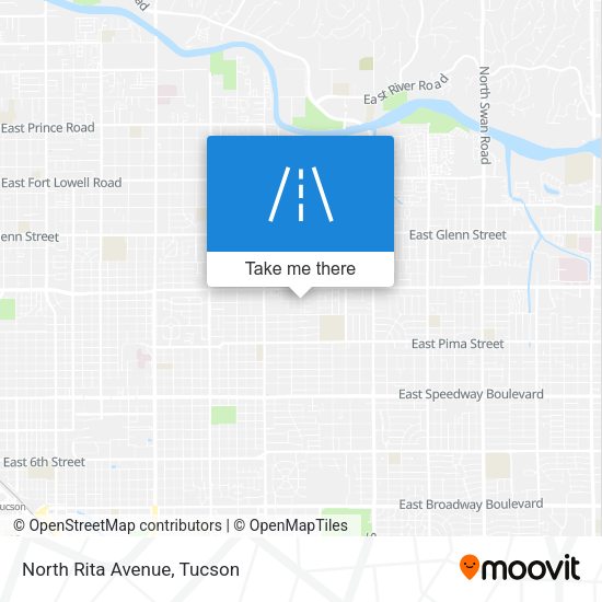 Mapa de North Rita Avenue