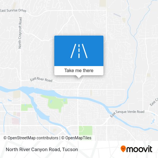North River Canyon Road map