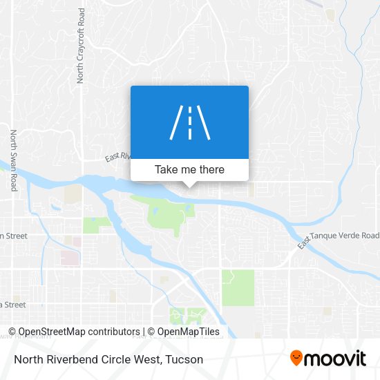 North Riverbend Circle West map