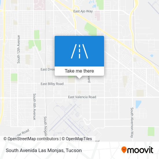 Mapa de South Avenida Las Monjas