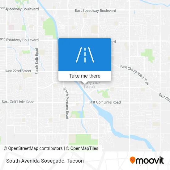 Mapa de South Avenida Sosegado