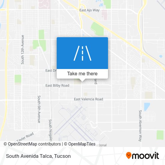South Avenida Talca map