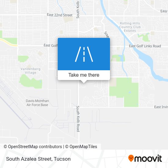 South Azalea Street map