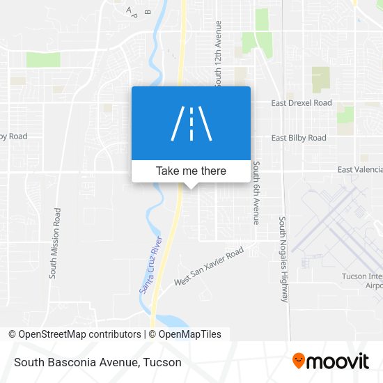 South Basconia Avenue map