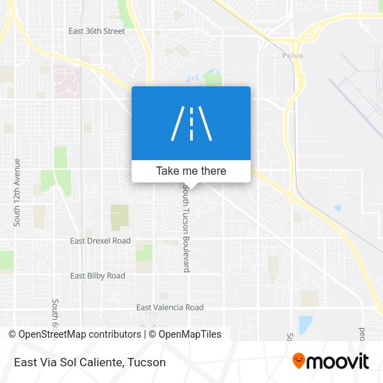 East Via Sol Caliente map