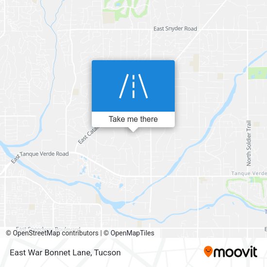 East War Bonnet Lane map