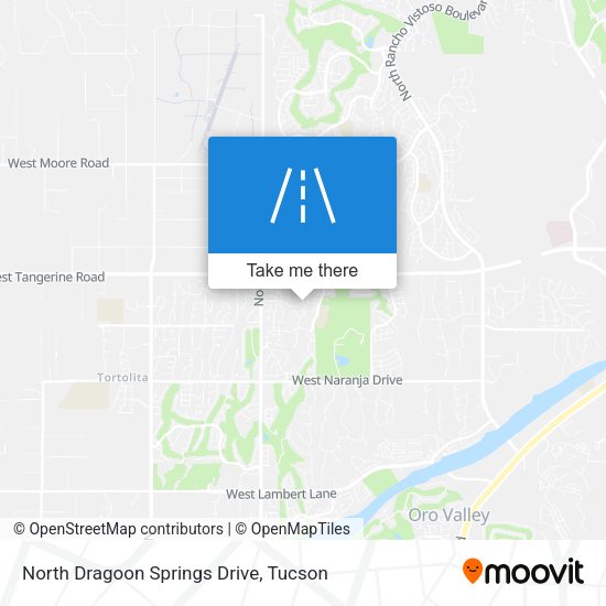 North Dragoon Springs Drive map