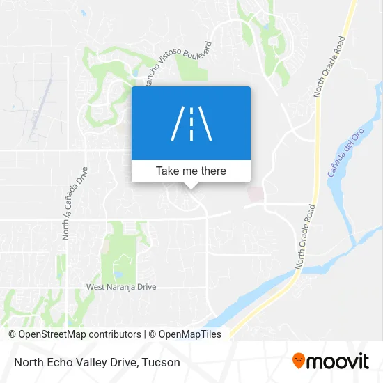 North Echo Valley Drive map