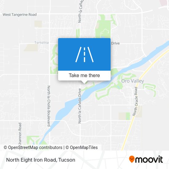 North Eight Iron Road map
