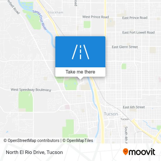 North El Rio Drive map