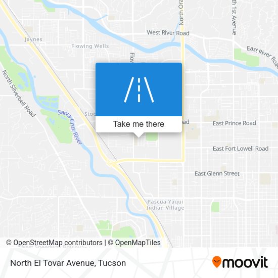 North El Tovar Avenue map