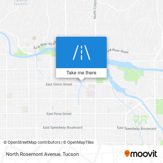 North Rosemont Avenue map