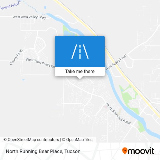 North Running Bear Place map