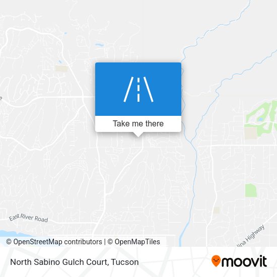 North Sabino Gulch Court map
