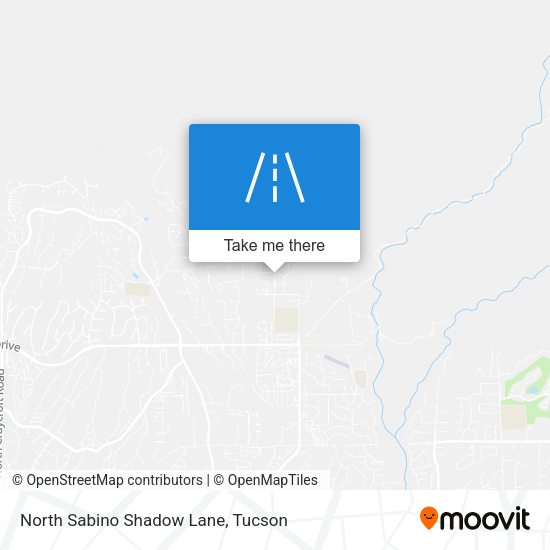North Sabino Shadow Lane map
