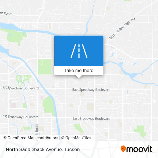 North Saddleback Avenue map