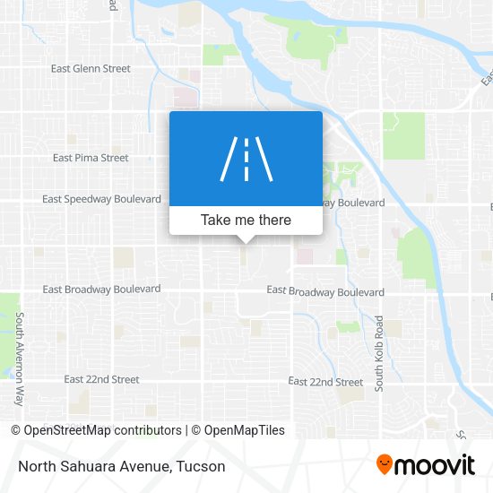 North Sahuara Avenue map