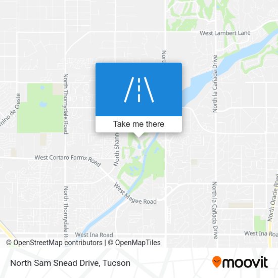North Sam Snead Drive map