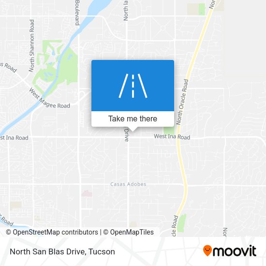 North San Blas Drive map