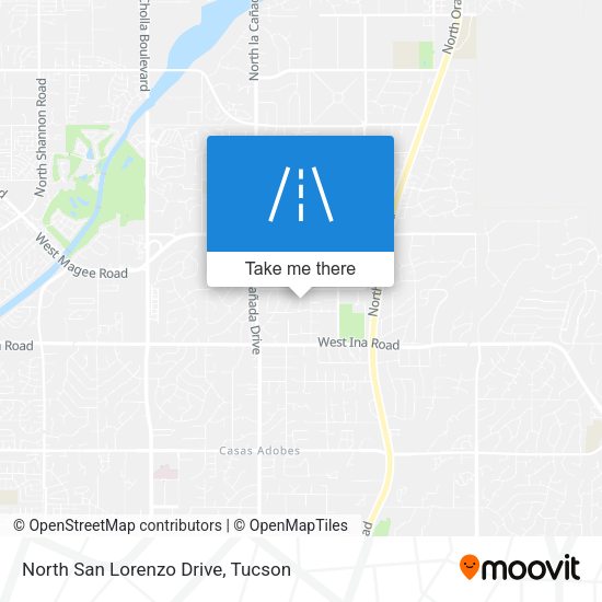 Mapa de North San Lorenzo Drive