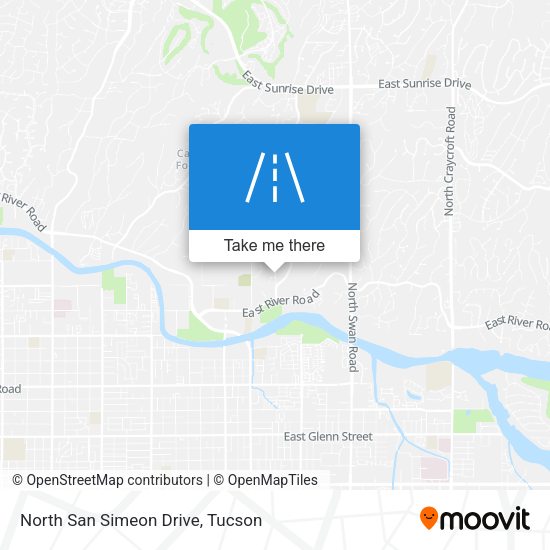 North San Simeon Drive map
