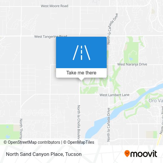 North Sand Canyon Place map