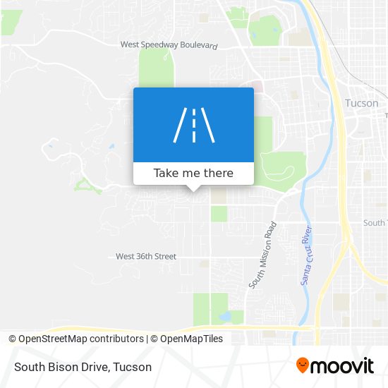 South Bison Drive map