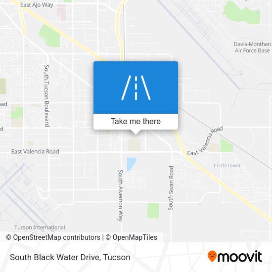 South Black Water Drive map