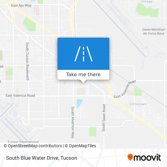 South Blue Water Drive map