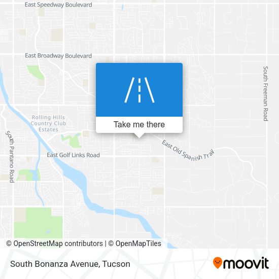 South Bonanza Avenue map