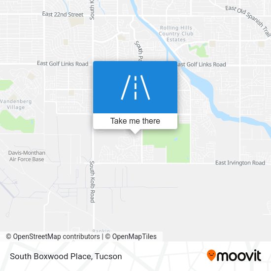 South Boxwood Place map