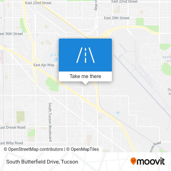 South Butterfield Drive map