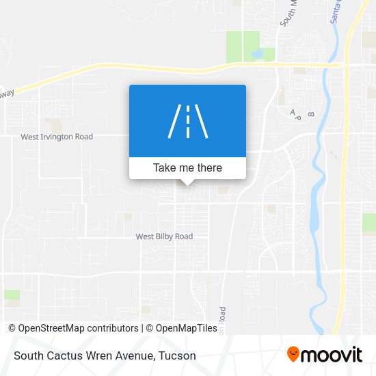 South Cactus Wren Avenue map