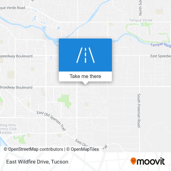 East Wildfire Drive map