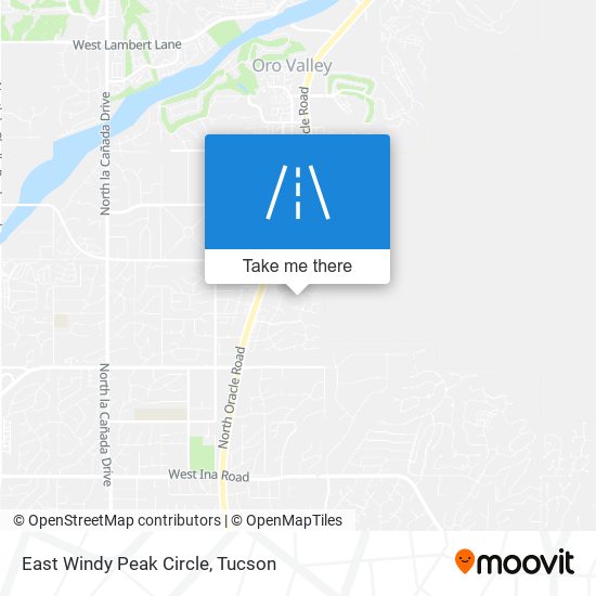 East Windy Peak Circle map