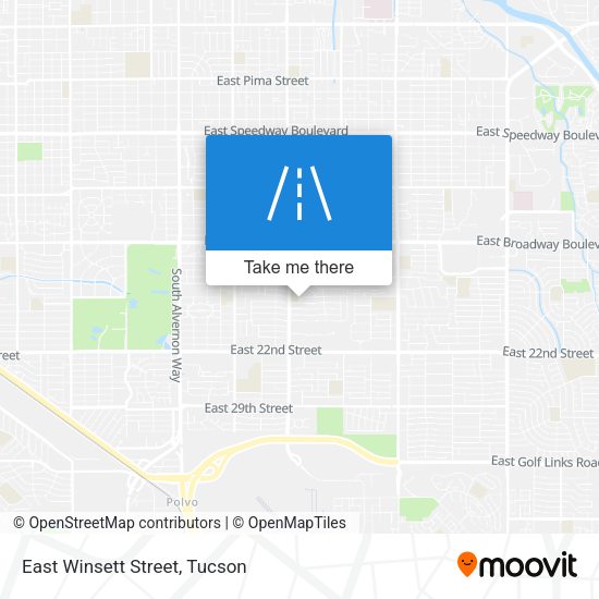 East Winsett Street map