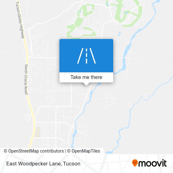East Woodpecker Lane map