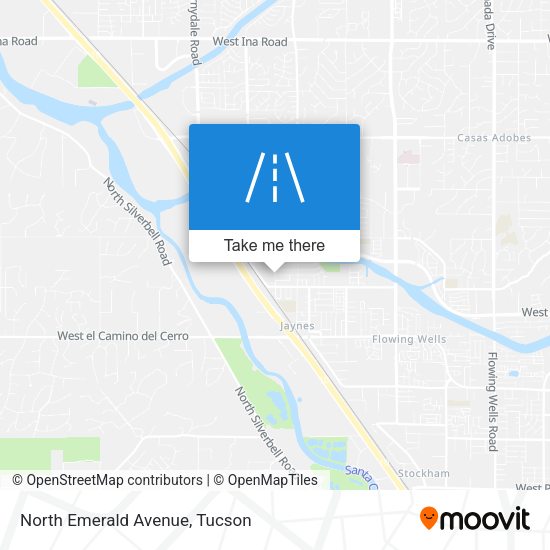 North Emerald Avenue map