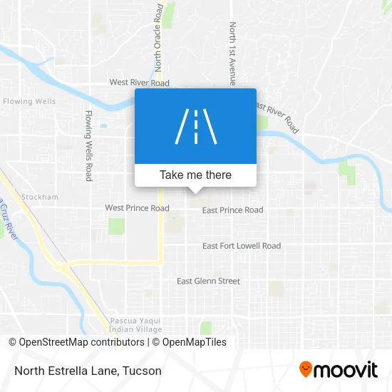 North Estrella Lane map