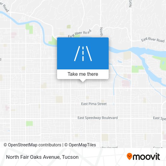 North Fair Oaks Avenue map