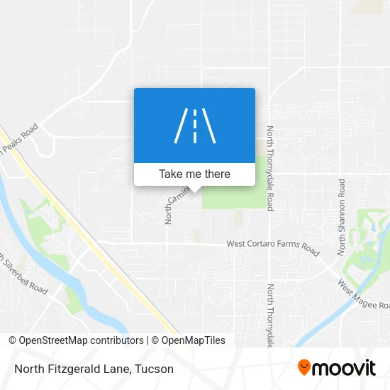 North Fitzgerald Lane map
