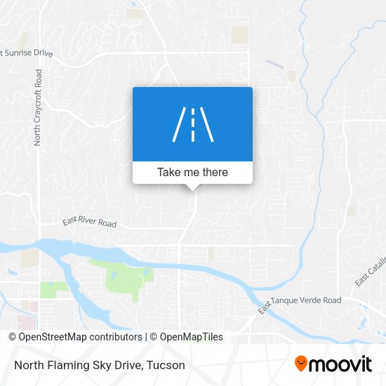 North Flaming Sky Drive map